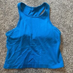 lululemon athletica Blue Racerback Tank Top